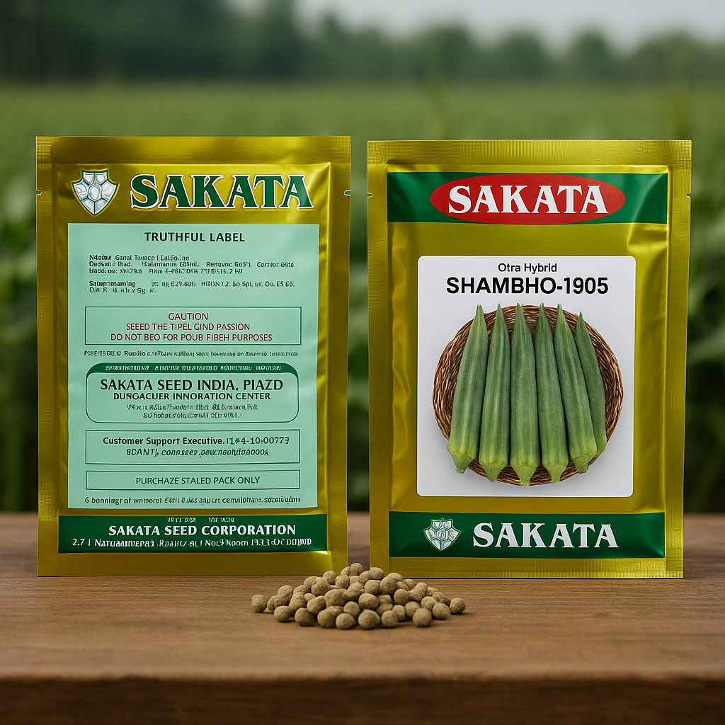 Sakata SHAMBHO-1905: Premium Hybrid Okra Seeds for Superior Yield