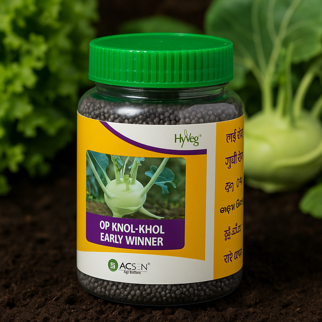Knol-Khol Hybrid Seeds – Early Maturity & High Yield