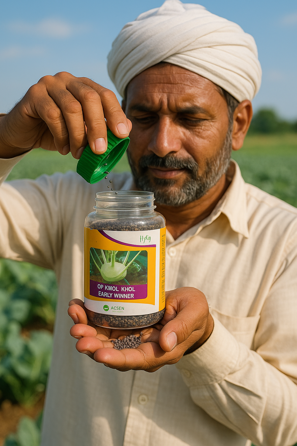 Knol-Khol Hybrid Seeds – Early Maturity & High Yield