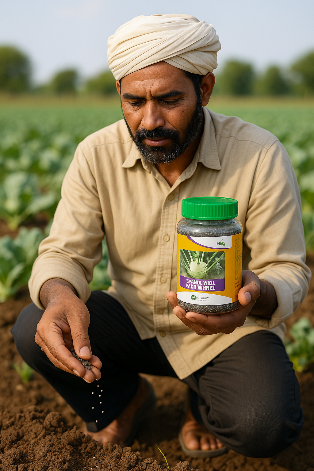 Knol-Khol Hybrid Seeds – Early Maturity & High Yield